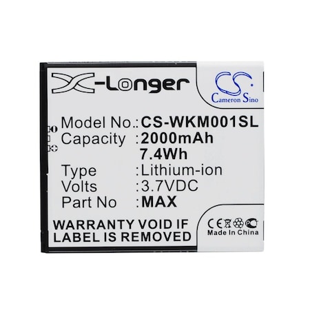 Bsc Preferred Wiko Rainbow 4G WAX Mobile Phone Replacement Battery CS-WKM001SL.3